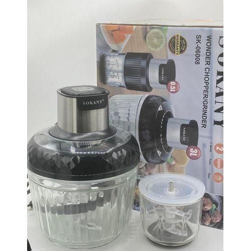 Sokany Unique Multifunctional Electric Chopper Grinder 3L