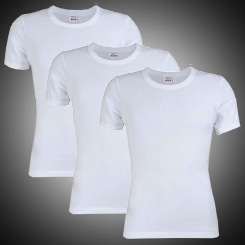 Quality 3in1 Plain White Round Neck