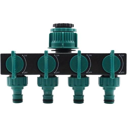 4-way garden hose distributor, faucet distributor, irrigation connector