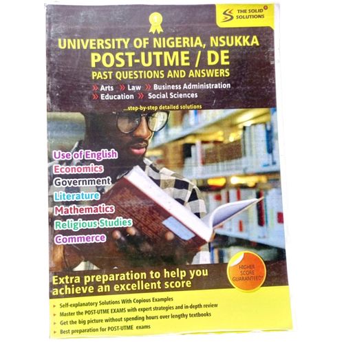 University Of Nigeria Nsukka: UNN Post UTME Past Questions & Answers (Arts & Commercial)