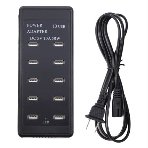 USB Fast Charger 10 Ports Muti USB Hub Charger
