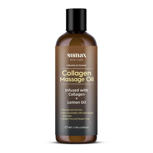 Lemon Oil Massage Balm, Deep Moisture & Joint Relief, Lemon Oil for Skin & Joint Massage, Collagen Infused Firming Lemon Massage Oil, with Glycerin & Collagen Hydrating Lemon Body Oil, Soothes & Softens Skin Massage Oil Relieves Dry Skin Tension