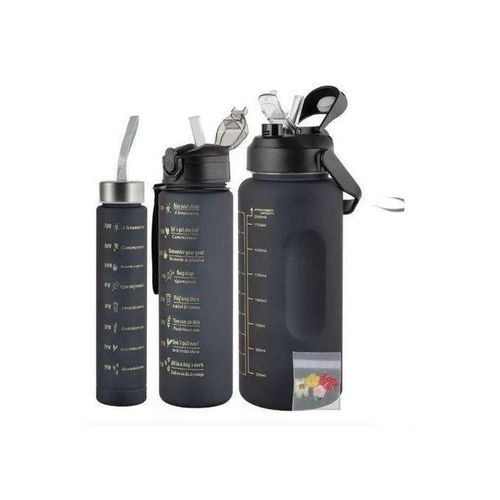 3in1 Motivational Water Bottle With Stickers