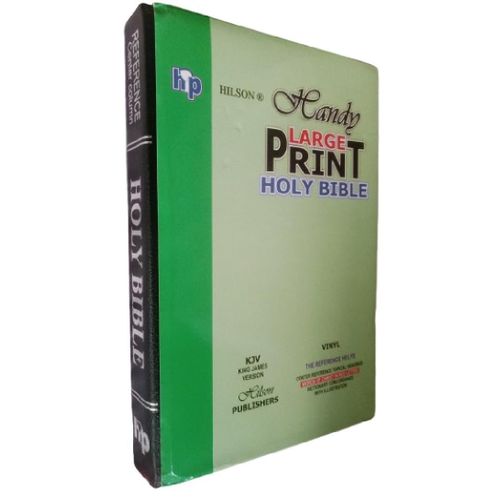 KJV Giant Print Center-Column Reference Bible-Thumb index with 53,000 Cross References, Leathersoft, Red Letter, Comfort Print