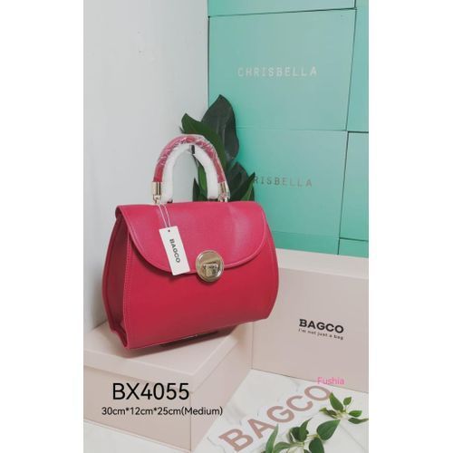 Raspberry_FOXLOVER Leather Satchel Handbags For Women Trendy Shoulder