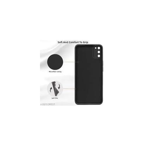 Silicone Back Case For Samsung A03 / A03s / A03 Core - Black