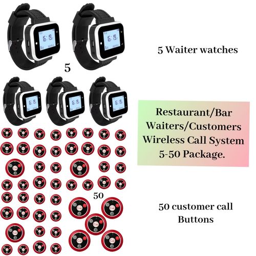 Restaurant/Bar Waiters/Customers Service Wireless Call System