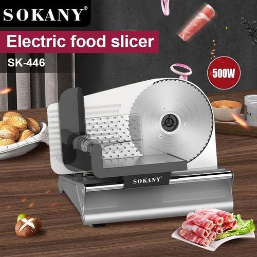 Sokany Stainless Steel Electric Food Slicer - 500W