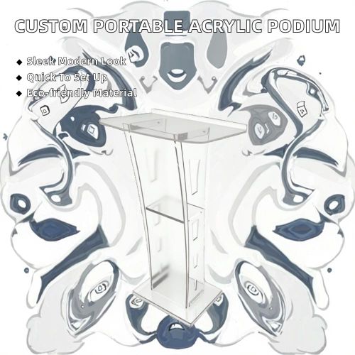 Padio Lectern Podium Stand Acrylic (Easy to Erect)