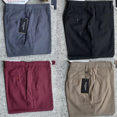 4 In 1 Set Of Men Material Plain Trousers