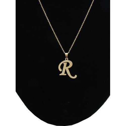 Letter R Pendant, Earrings And Necklace