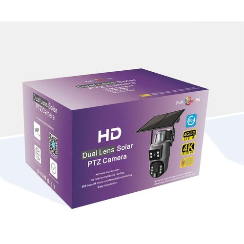 Ubox two lens solar CCTV camera