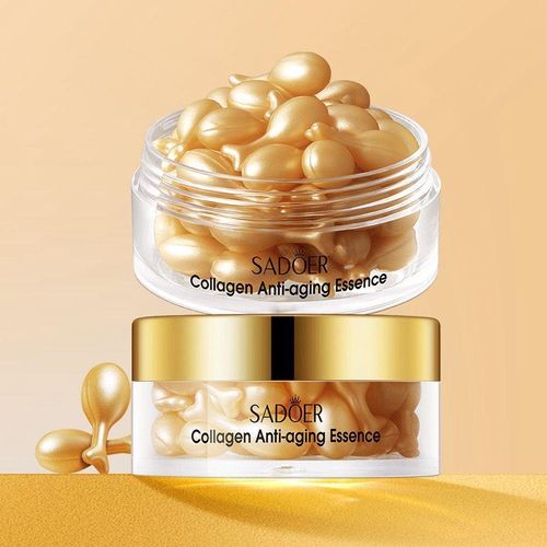Natural Organic Hydrating Pure Collagen 30pcs Capsules, Wrinkle Capsule, Anti-Aging Face and Neck Moisturiser, Skin Firming Body Capsule - Anti-aging Capsule For Anti Aging & Anti-wrinkle, Repairing & Replumping Of Face