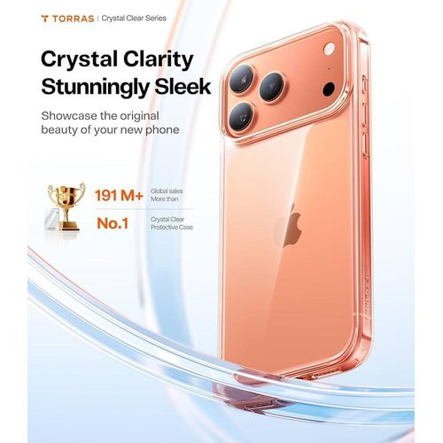 iPhone 17 Pro LuxeCrystal Elite Case – Transparent Anti-Yellow Protective Cover