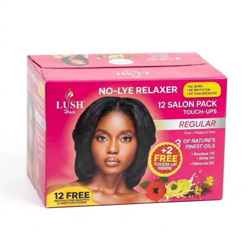 LUSH. Hair No-Lye Relaxer 12 Salon Pack Touch-Ups - Regular NAFDAC NO: 02-102731