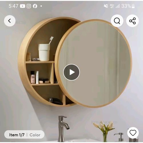 Oval Dressing bathroom carbinet mrror- 50cm