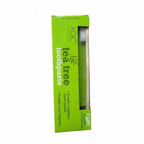 Tea Tree Toothpaste 100ml + Free Bamboo Toothbrush