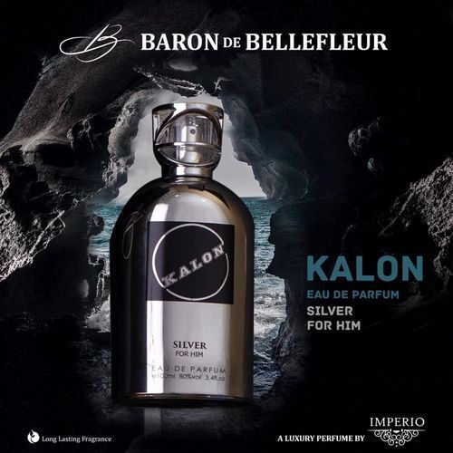Long Lasting Kalon Eau De Parfum, Silver For Him 100ml