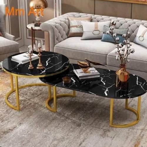 High Quality Exotic Faux Marble (MDF Wood)Centre Table