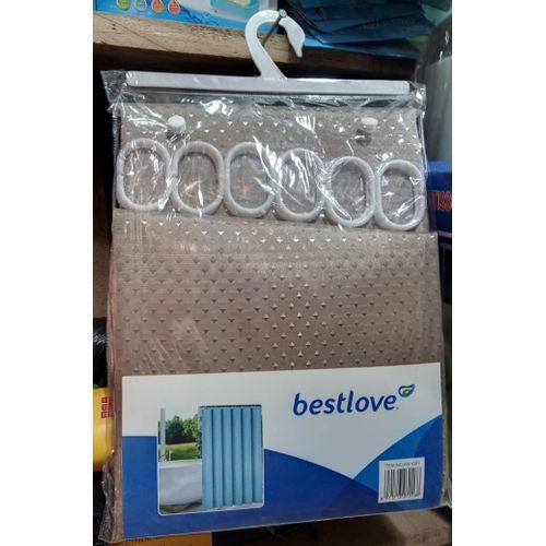 1 Piece Beautiful Big Quality Grey Shower Curtain