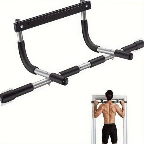 Stainless Steel Pull-Up Bar - Easy Install, No-Drill Wall Mount