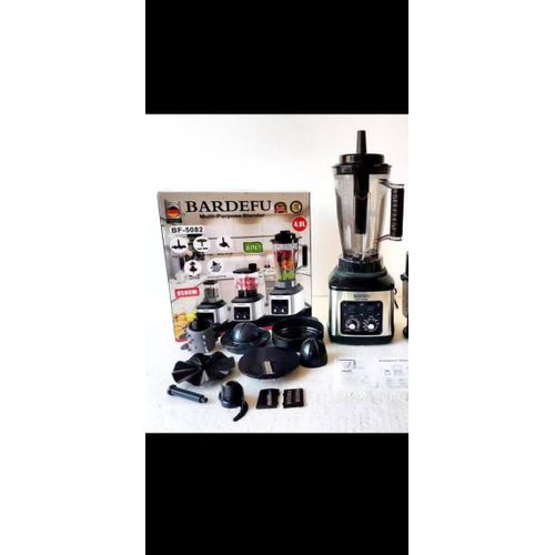 BF-5082 8-In-1 Multi-Purpose Blender & Food Processor - 4L - 9500W - 8 Blades - Black/Silver