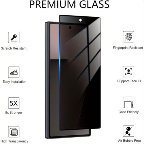 Galaxy Z Fold 2 Tempered Glass Privacy Screen Protector, 9H Privacy Protective Film ( Privacy Screen Guard )