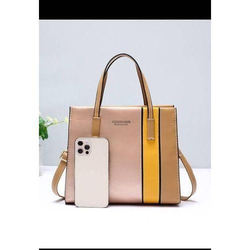 Gen Z FASHI0NABLE Office Professional Leather Ladies Handbag - Elegant Office Tote Shoulder Bag for Women - Stylish Top-Handle Purse Ladies Trendy Leather Handbag - Shoulder Hand Bag