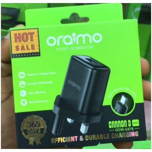 Charger With Free Cable UK OCW-U37S - Black