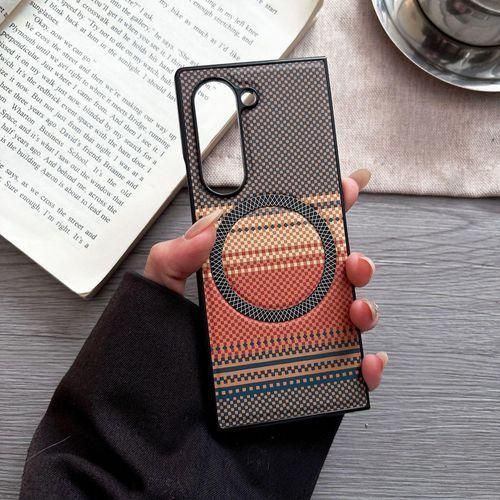 Woven Texture Magnetic Case for Samsung Z Fold 7