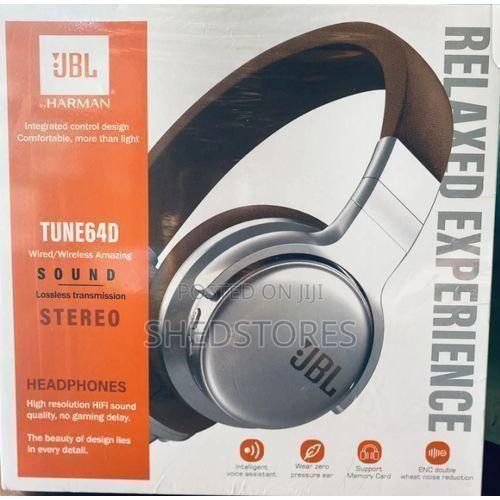 Jbl Tune 64D Super Bass Wireless Bluetooth On-Ear Headphones High Resolution HiFi Sound Quality