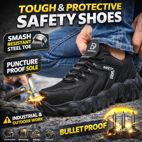 Size 40-45 COREGUARD Design Steel Toe Safety Boots Joggers Sneaker Comfortable Safety Shoes for Engineers Unisex Water-Proof Puncture-Proof Durable Industrial Outdoor Boots Safety Work Shoes Construction Work Boots Sneaker Safety Trainers