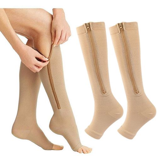 Zipper Compression Socks for Varicose Veins and Heavy Legs