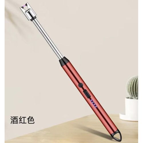 Windproof 360 Degree Free Rotation BBQ Lighter USB Rechargeable Electric Arc Lighter for Candle Kitchen