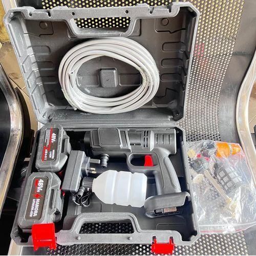 Cordless 48V Electric High Pressure Car Washer - Manual Rechargeable Car-Washing Machine With Adjustable 3-in-1 Nozzle And 5M Hose Pipe For Washing Cars - Watering Flowers - Cleaning Floors