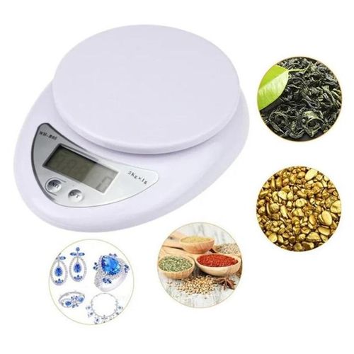 Electronic Digital Kitchen Weighing Scale – High Precision Food Measuring Tool, LCD Display, Portable Baking & Cooking Scale