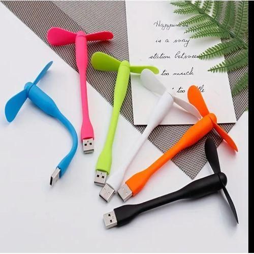2 USB Fan - Flexible Bendable Cooling Portable Fan For Power Bank & Laptop & Any USB Adapter