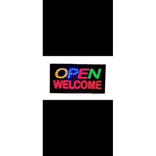 LED OPEN WELCOME SIGN – Multicolour Decorative Light