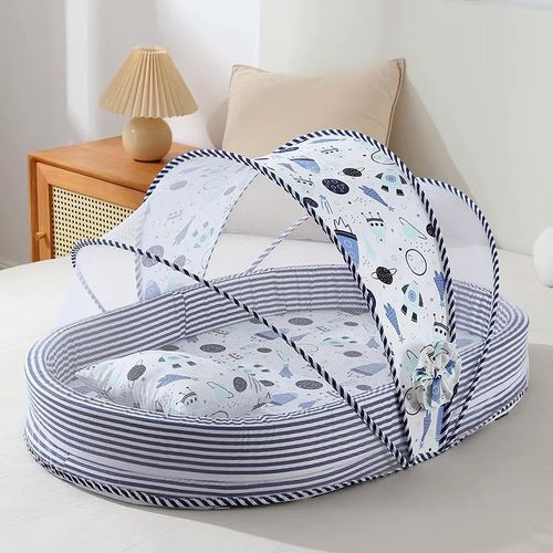 Portable Baby Nest Bed with Net & Pillow