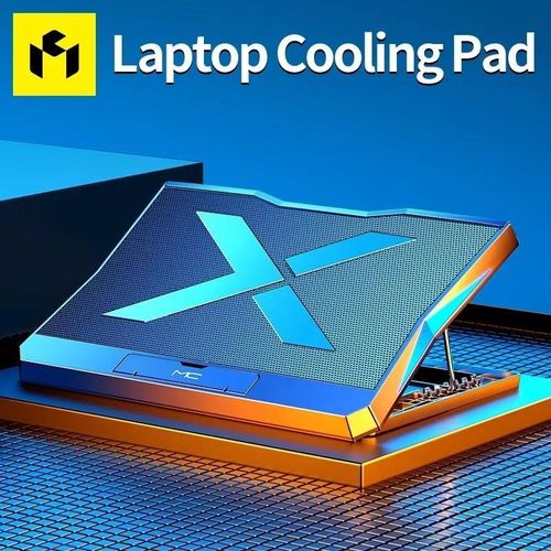 Q3 Gaming Laptop Cooler With Six Fans Adjustable Height Silent Cooling Pad Laptops Computer Stand For Laptops Below 15.6-inch