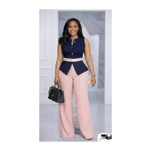 Beautiful and Unique Ladies Top and Trouser (without belts)