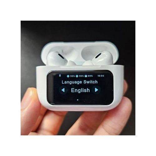 A9 PRO EXTRA Aírpods Pro 2nd Generation With Screen Charging Case