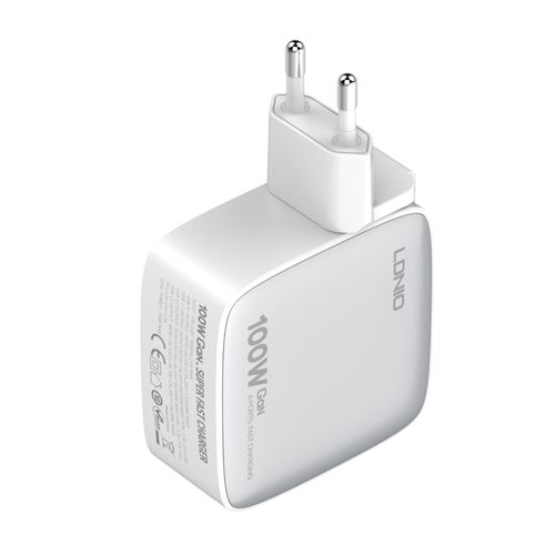 Q408 100w Gen super fast charger with type C to type C data cable PD 4 in 1 multi devices quick charger with 3 interchangeable plug eu plug, UK plug and us plug