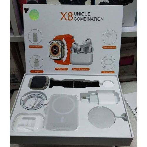 8 In 1 UNIQUE X8 COMBINATION FAST CHARGE ULTRA SMART WATCH