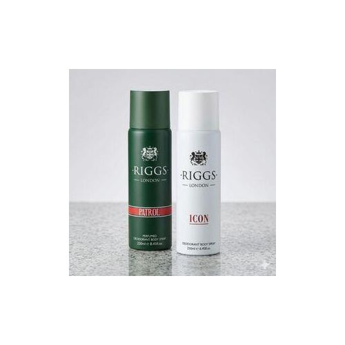 Deodorant Body Spray Set: Patrol (Green) & Icon (White) – 250ml Pack of 2