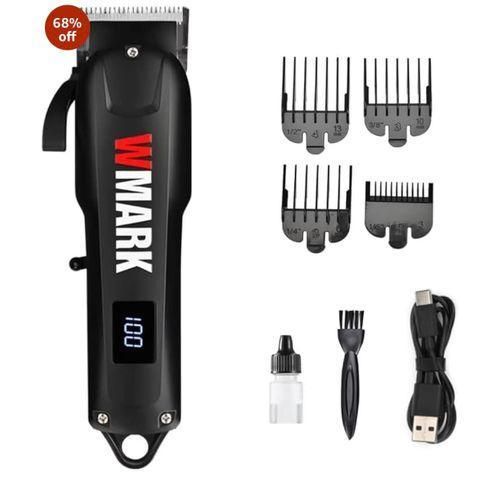 NG-1005 Salon Series 7500 RPM Motor Blade, Hair Clipper with Adjustable Fade Blade, 2000mAh Battery, 4 Taper Lever Cutting level, LED Display.