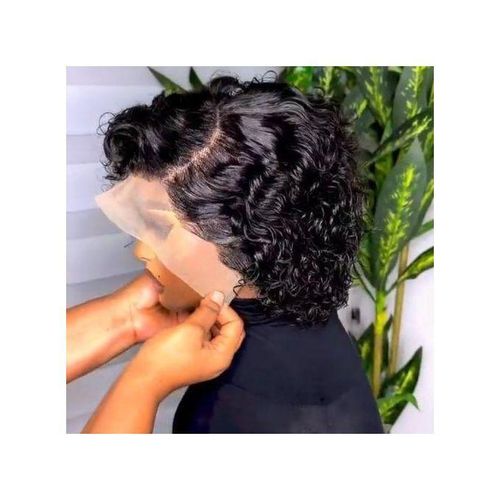 Glueless full Frontal Short Deep Curl Wig