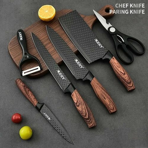 Nonstick Kitchen Knives And Kitchen Scissors Peeler Set