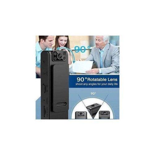 Mini Body Camera with Audio and Video Recording Wearable Pocket Camera with Phone App Hidden Cam Video Recorder with Night Vision