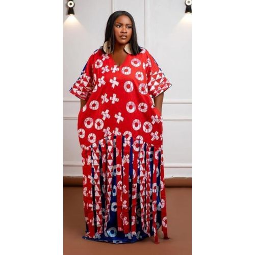 Long Ankara bubu gown